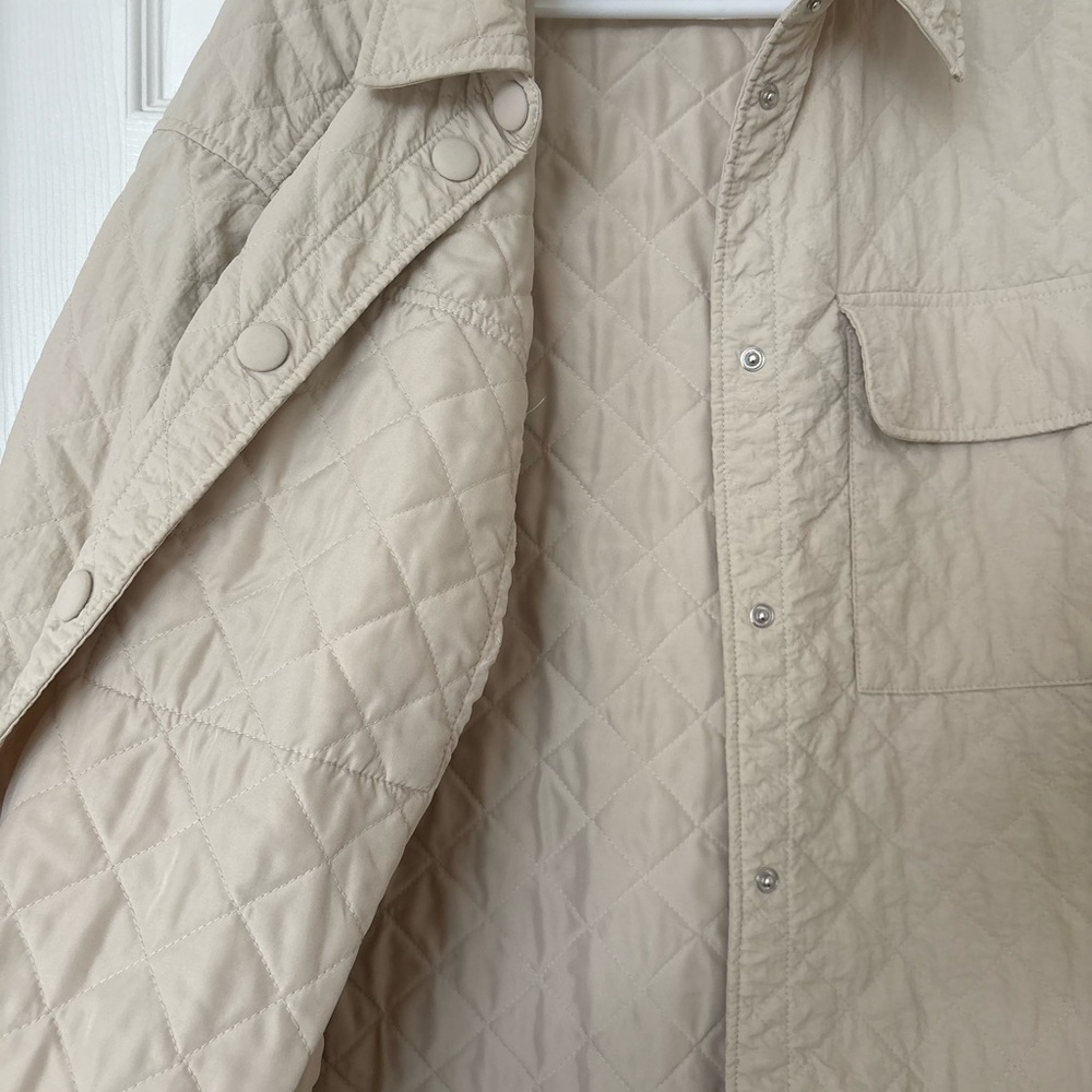 H&M Beige Quilted Jacket - Picture 6 of 8